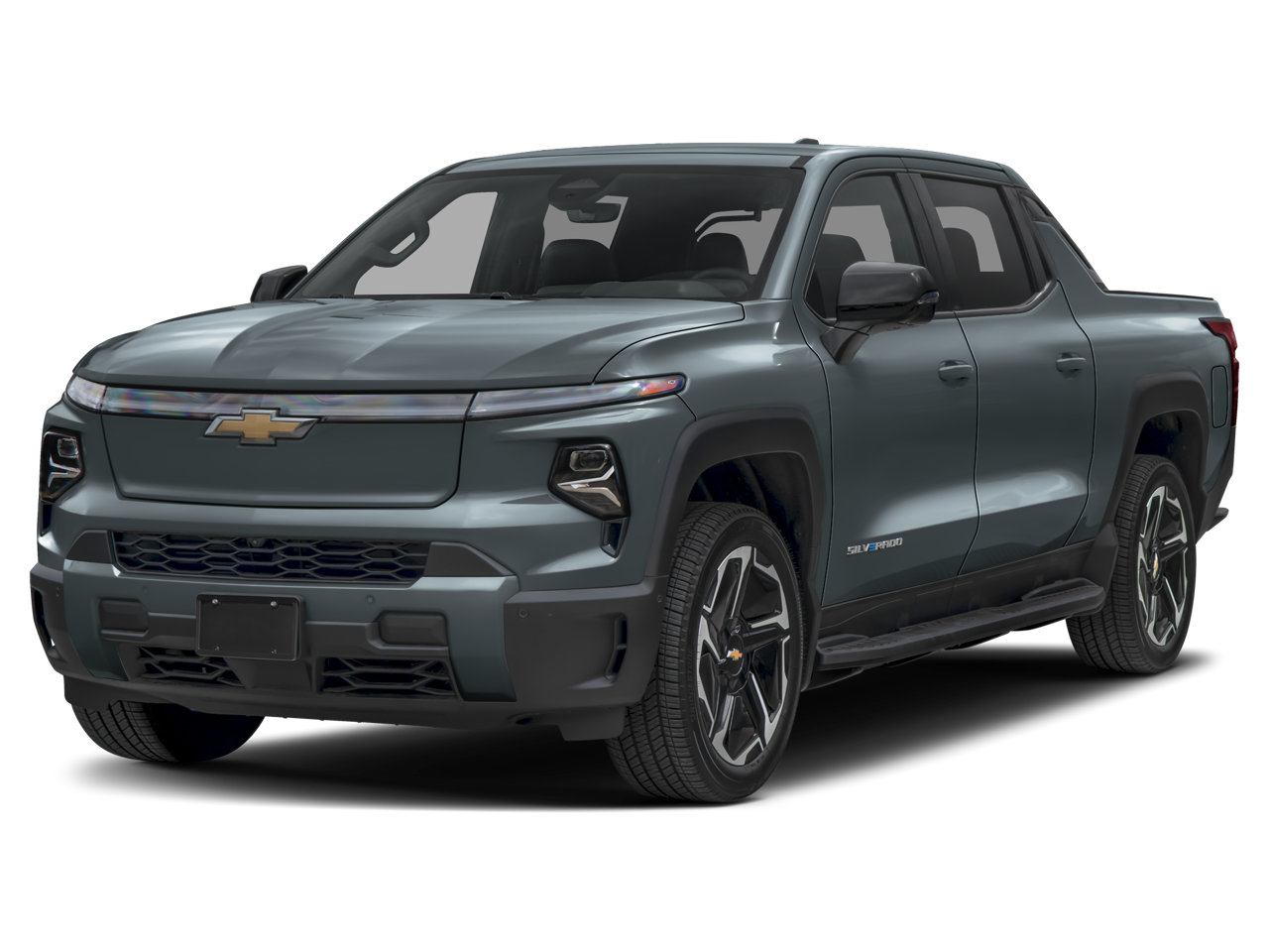 2026 Chevrolet Silverado EV LT - Extended Range in Slate Gray Metallic — front three-quarter view
